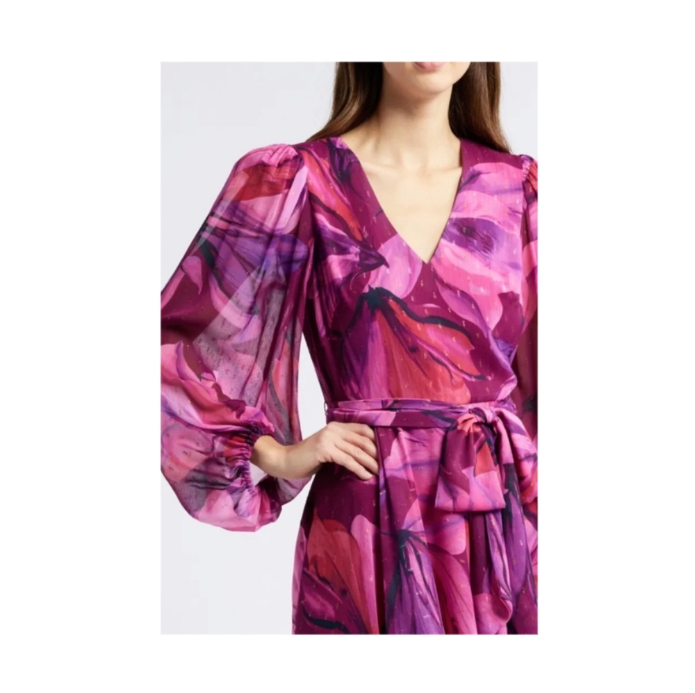 🤍Eliza J. Brand NEW Gorgeous High Low Chiffon Dress💕Size 12 - Picture 4 of 8